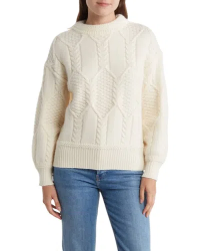 Frnch Julia Sweater In Creme In Beige