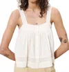 Frnch Lalita Sleeveless Top In Cream In Neutral