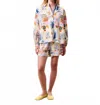 Frnch Lapis Short In Multi In Multi