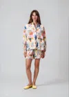 Frnch Lapis Short In Multi In Multi