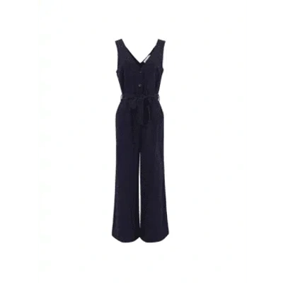 Frnch Laurena Jumpsuit In Bleu Marine From In Blue