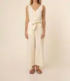 Frnch Laurena Woven Jumpsuit In Creme In Beige
