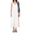 Frnch Lauria Maxi Dress In Off White In White