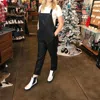 Frnch Leather Jumpsuit In Black In Black