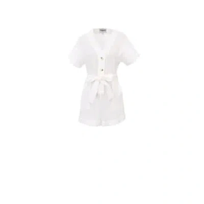 Frnch Lika Playsuit In White