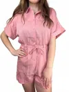 Frnch Lily Women's Romper In Pink In Blue