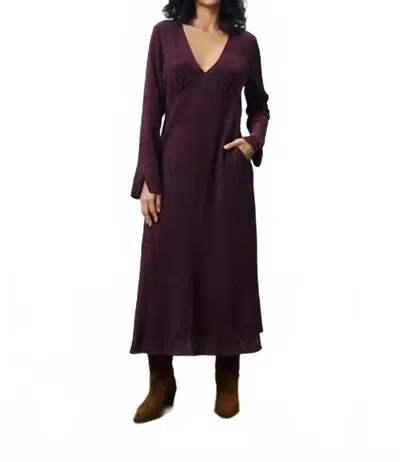 Frnch Lisna Dress In Bordeaux In Blue