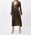 FRNCH LISNA DRESS IN GOLD