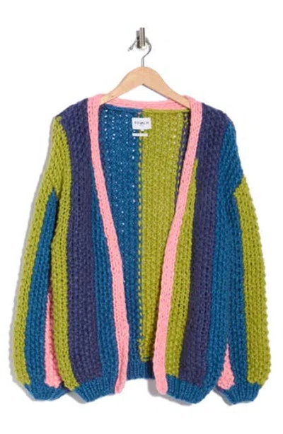 Frnch Lobelia Handknit Cardigan In Multi
