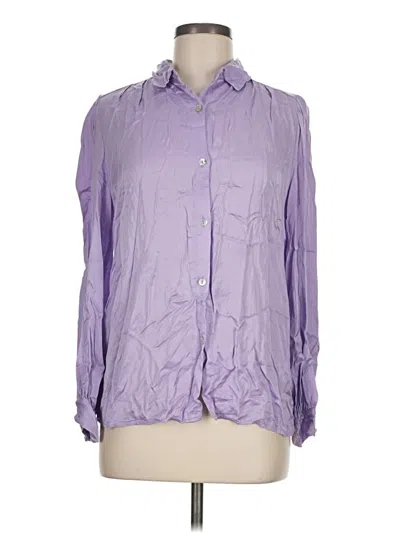Pre-owned Frnch Long Sleeve Blouse In Purple