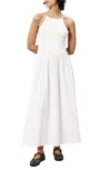 Frnch Isilda Mixed Media Halter Neck Cotton Dress