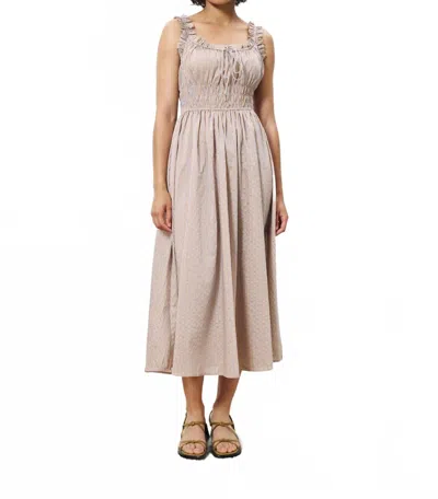 Frnch Louisane Dress In Brown In Neutral