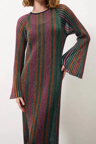 Frnch Lova Midi Dress In Multicolor