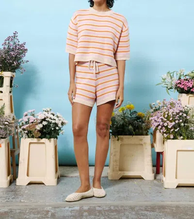 Frnch Mahonia Short In Orange In White