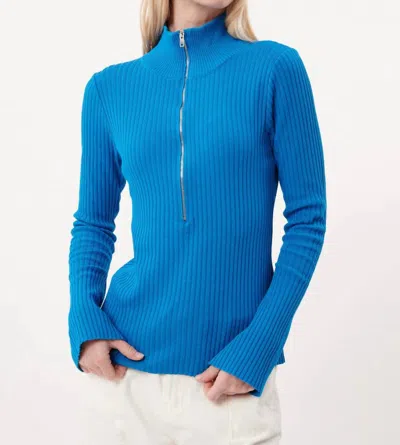 Frnch Mai Sweater In Bleu Azur In Blue