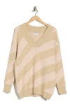 Frnch Manon Stripe V-neck Sweater In Multi