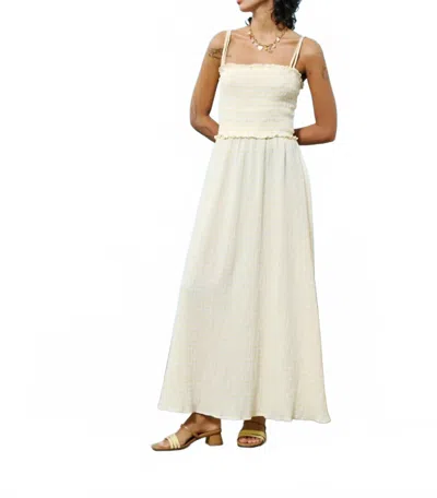 Frnch Marianne Dress In Butter In White