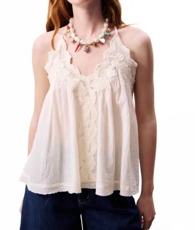 Frnch Melobosis Tank Top In Cream In Multi