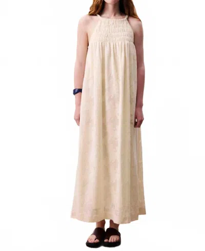 Frnch Merope Maxi Dress In Beige In Neutral