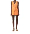 Frnch Mila Romper In Orange In Orange