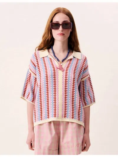 Frnch Missy Top In Violet In Purple