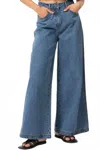 Frnch Nadeja Wide Leg Jeans In Blue In Blue