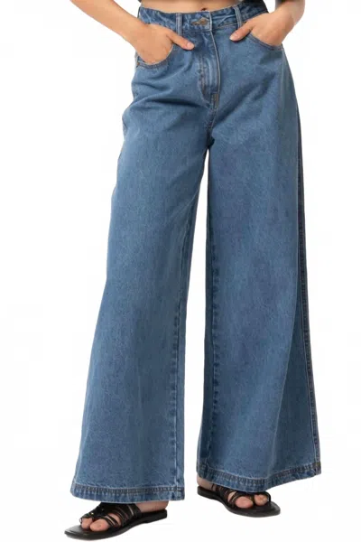 Frnch Nadeja Wide Leg Jeans In Blue
