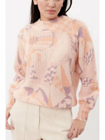 Frnch Neuville Sweater In Multicolor In Pink