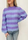 Frnch Neve Sweater In Violet In Blue