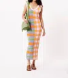 Frnch Nevin Midi Dress In Hot Palette In Multi