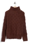 Frnch Nika Turtleneck Sweater In Animal Print