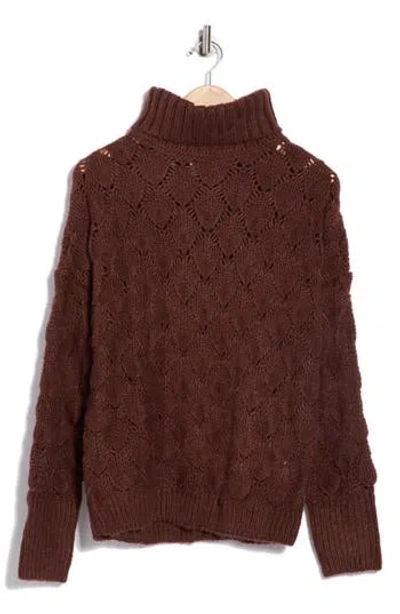 Frnch Nika Turtleneck Sweater In Animal Print