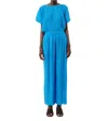 Frnch Nouma Straight Cut Trousers In Bleu In Blue