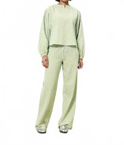 Frnch Noura Blouse In Lime Green