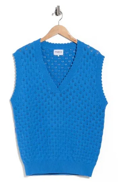 Frnch Olarie Sweater Vest In Blue