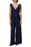 Frnch Pakize Wide Leg Jumpsuit In Blue