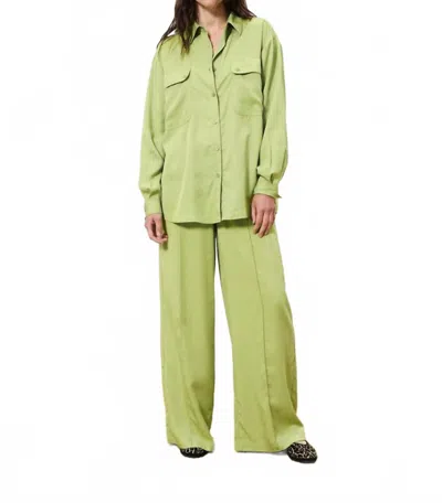 Frnch Palmina Pants In Citron Vert In Green