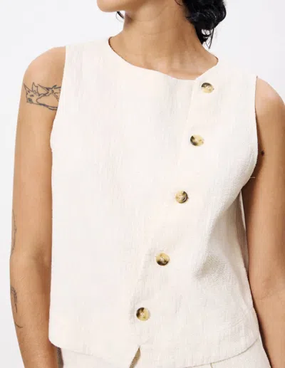 Frnch Pamphilia Top In Cream