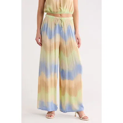 Frnch Parina Wide Leg Pants In Animal Print