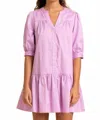Frnch Paris Aya Mini Dress In Lilac In Blue