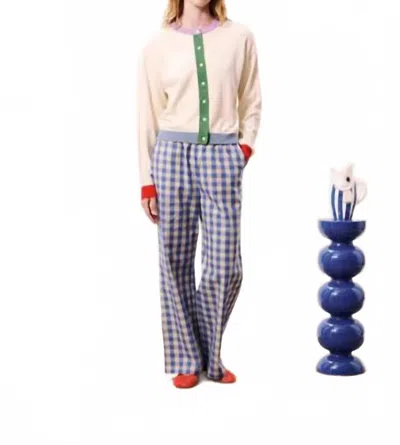 Frnch Patrick Cardigan Top In Cream In Multi