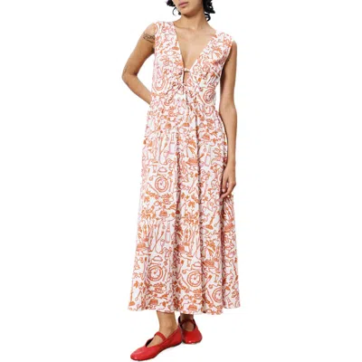 Frnch Paulonie Sleeveless Sundress In Set Table