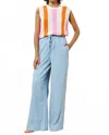 Frnch Pensee Trouser In Blue Jean In Blue