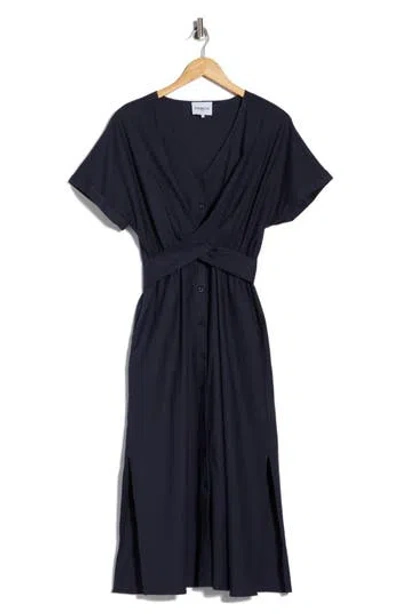 Frnch Perrine Halter Neck Dress In Blue