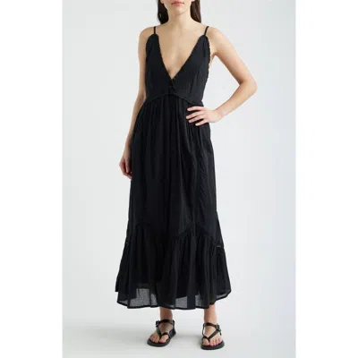 Frnch Philyra Sleeveless Maxi Dress In Black