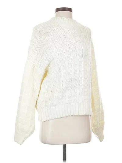 Pre-owned Frnch Pullover Sweater In White