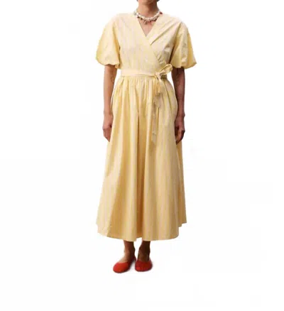 Frnch Queen Maxi Dress In Yellow