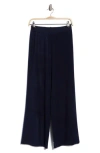 Frnch Rani Wide Leg Rib Pants In Blue