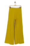 Frnch Rani Wide Leg Rib Pants In Yellow