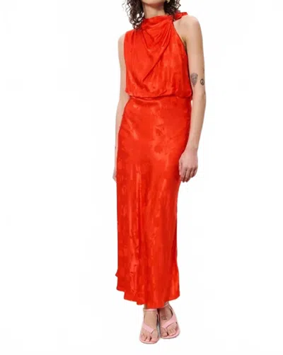 Frnch Rolling In The Deep Midi Dress In Red